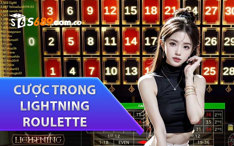 Các loại phiên cược trong Lightning Roulette