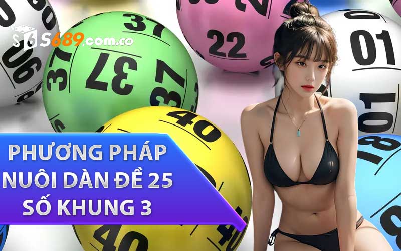 Phương pháp nuôi dàn đề 25 số khung 3 ngày